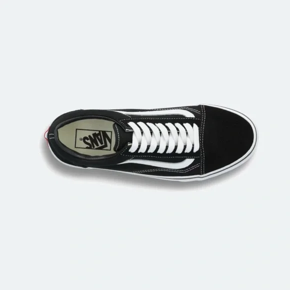 Vans Woman’s New Skool Black and White Sneakers - Picture 3 of 3